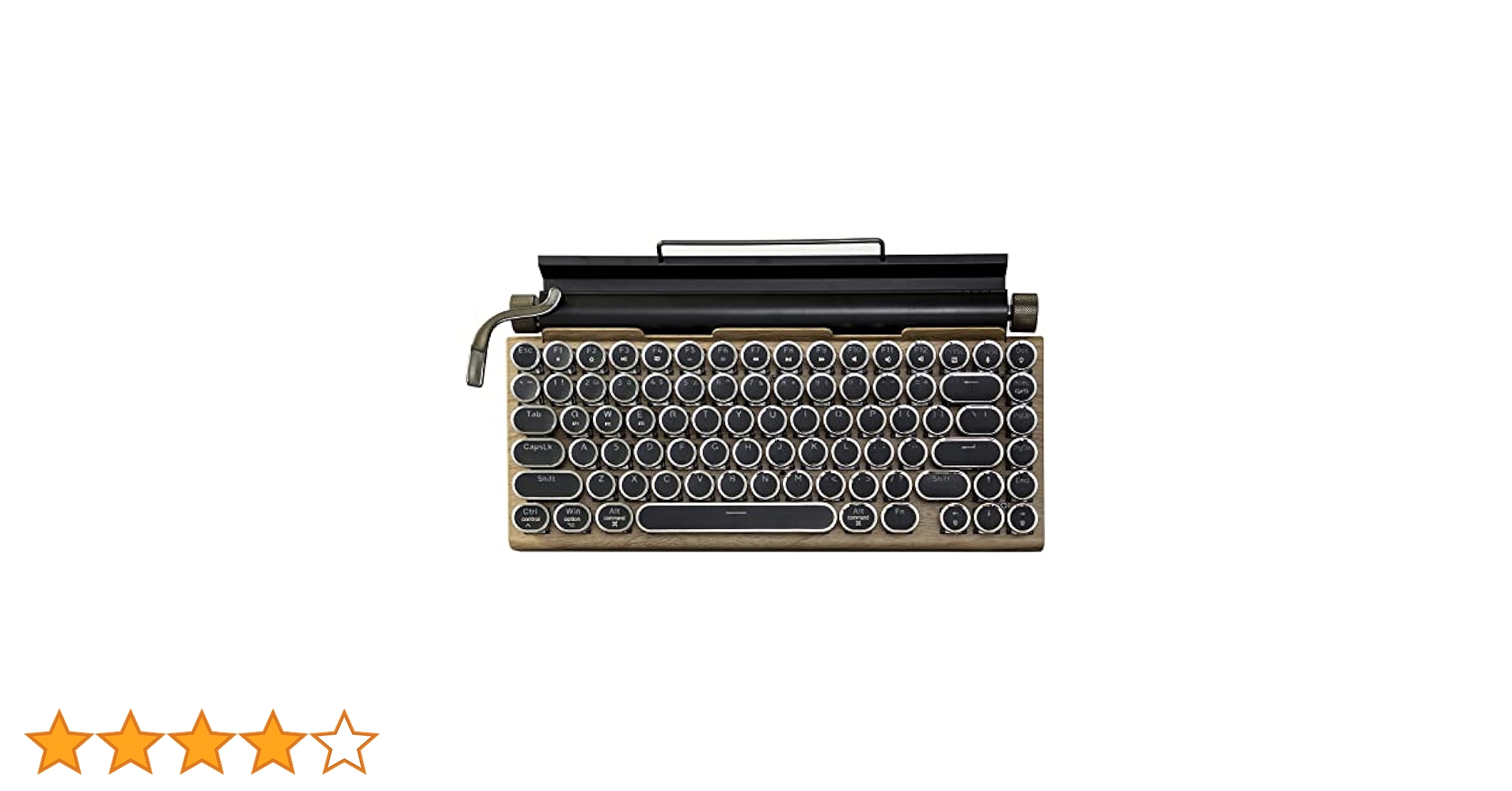 タイプライター型 レトロ メカニカルキーボード LEDバックライト 83キー Amazon | タイプライター型 レトロ メカニカルキーボード LED